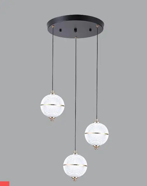 Modern acrylic ball pendant light for restaurant and bar - vue 13 sur 16
