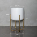 removable and freestanding gold flower stand for elegant plants