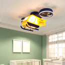 Sandyha acrylic LED cartoon helicopter ceiling lamp for children