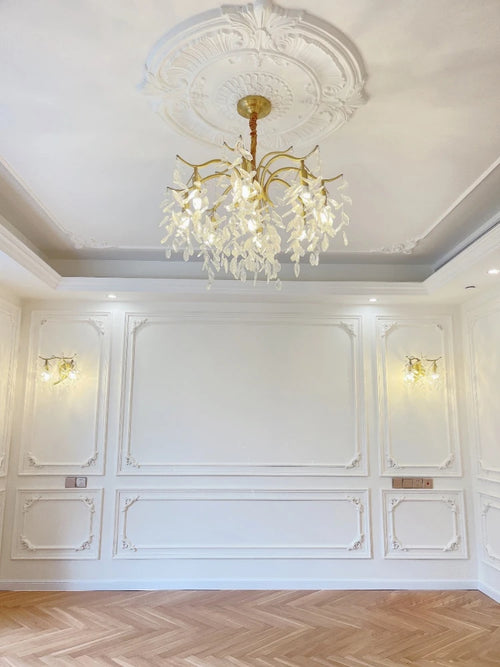 French retro crystal chandelier American style for a romantic atmosphere - vue 2 sur 9