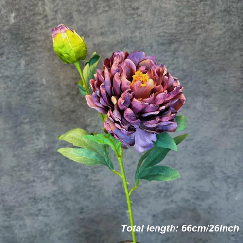 Silk artificial peony bouquet for weddings and home decor - vue 10 sur 21