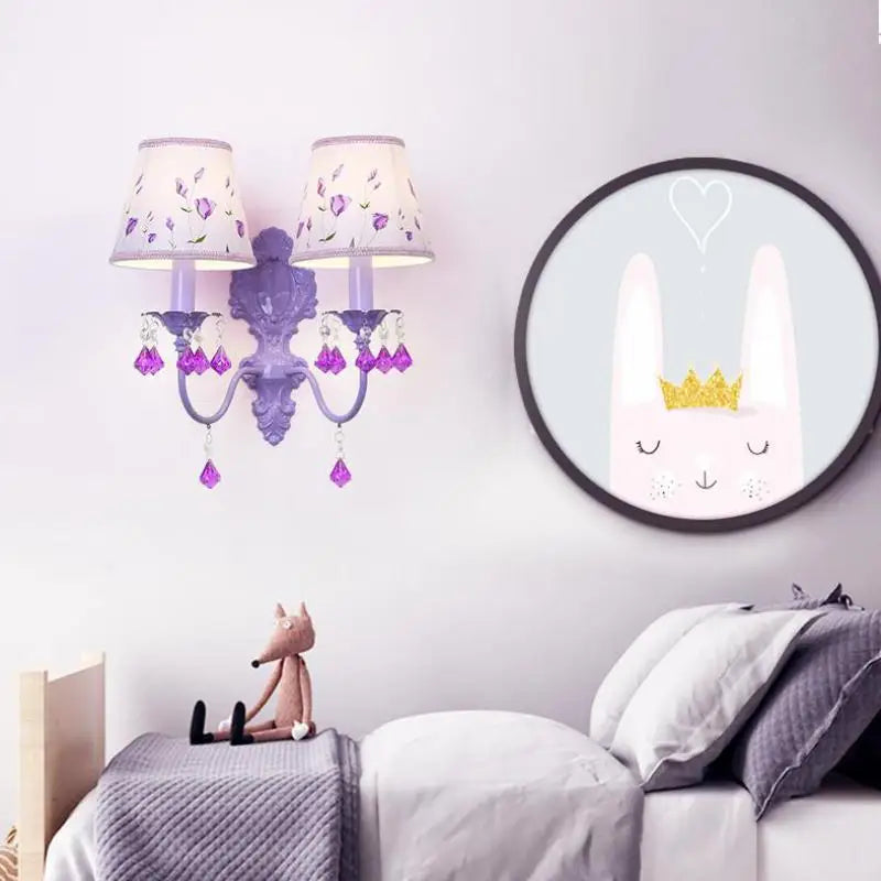 Decorative LED wall light for children's room and hallway