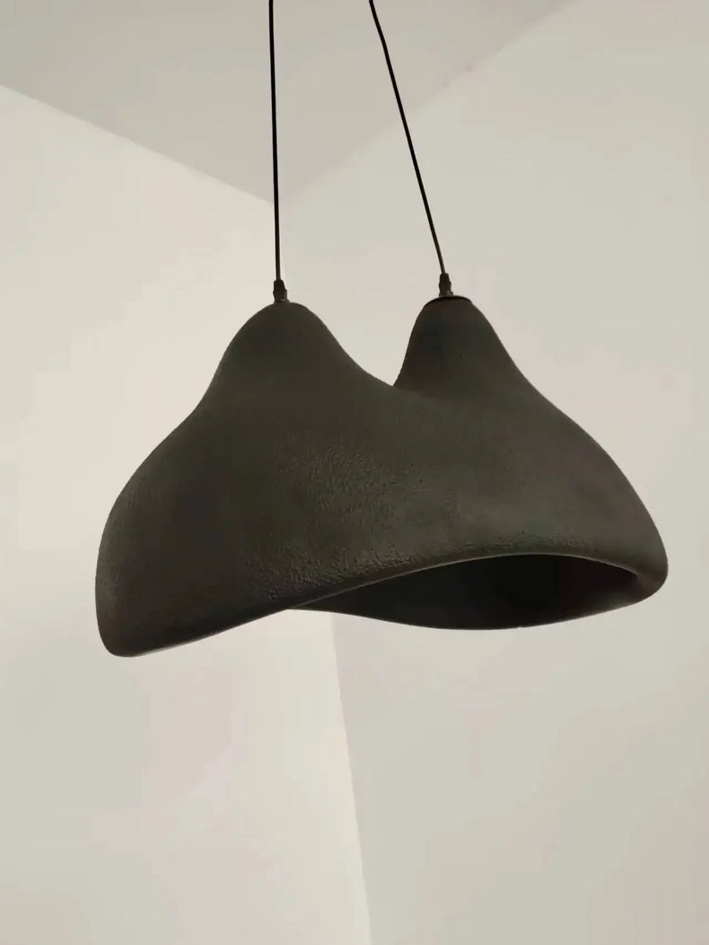 Minimalist creative LED chandelier wabi sabi nordic lighting
