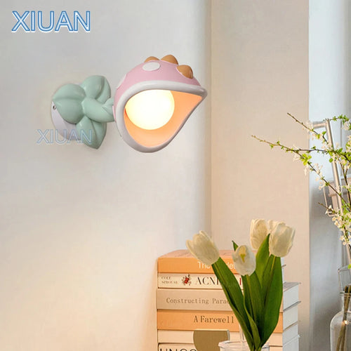 Children's resin wall light with LED for kids' room - vue 2 sur 6