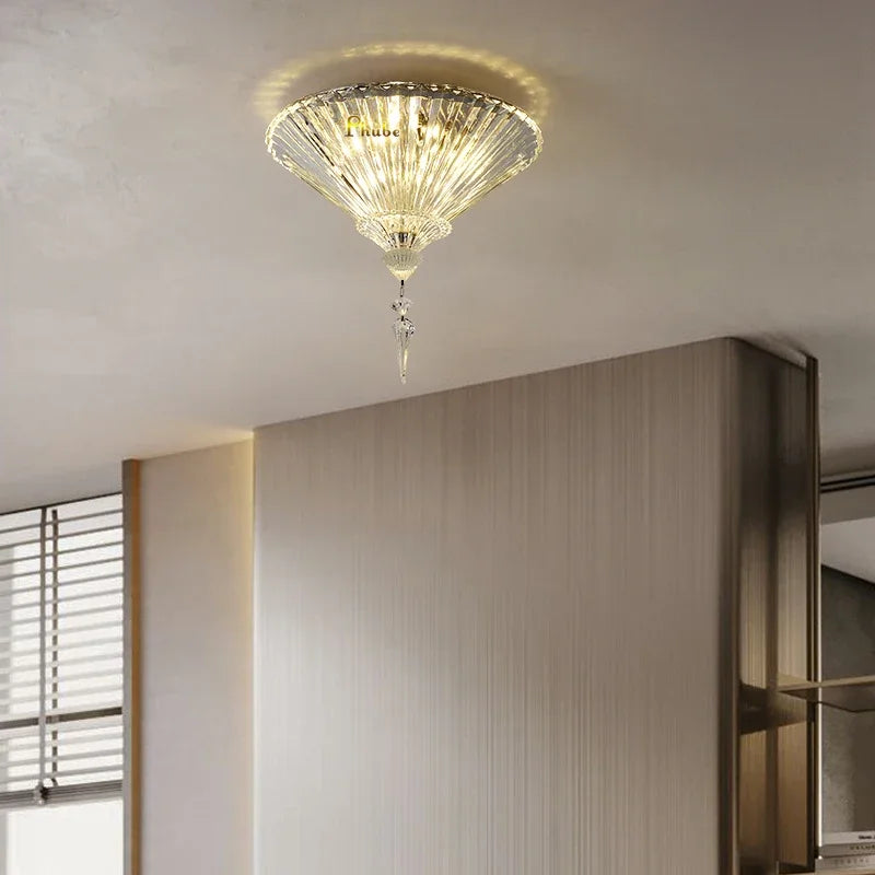 Luxury crystal ceiling light for decorative interior lighting - vue 3 sur 6