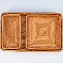 woven rattan basket for storage and craft decoration