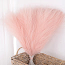 Set of artificial pampas grass bouquets for indoor decoration