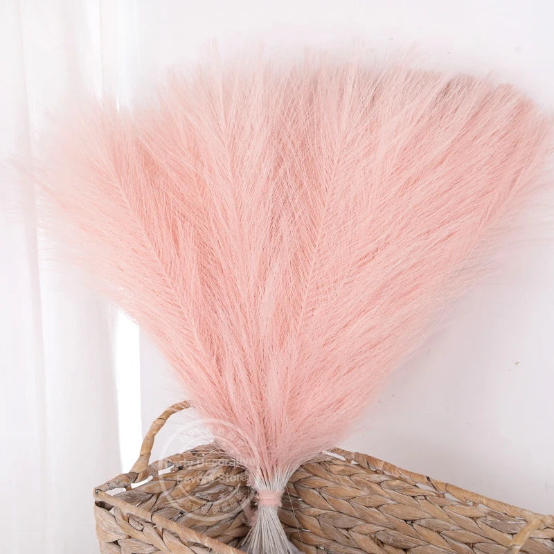 Set of artificial pampas grass bouquets for indoor decoration - vue 7 sur 15