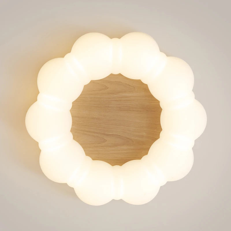 Personalised simple nordic LED chandelier for children - vue 6 sur 8