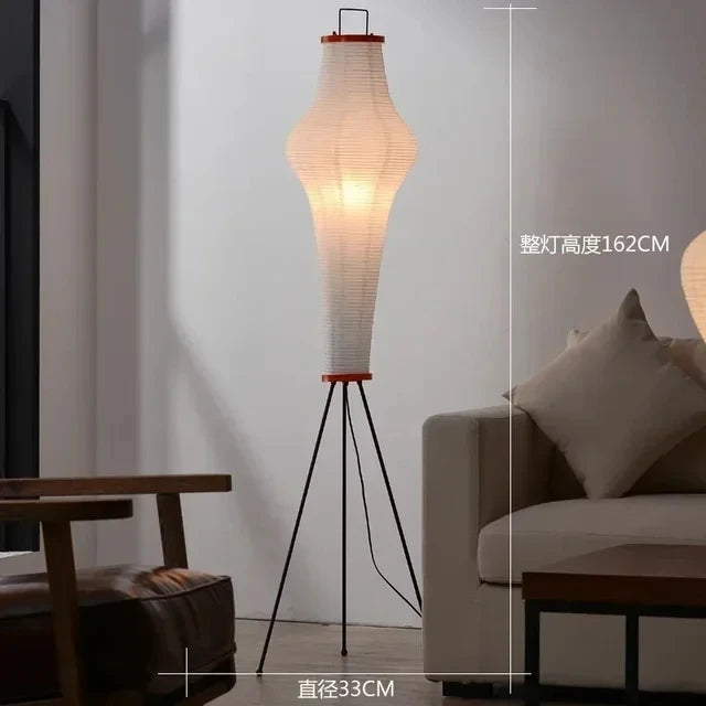 Japanese design rice paper floor lamp for modern interior