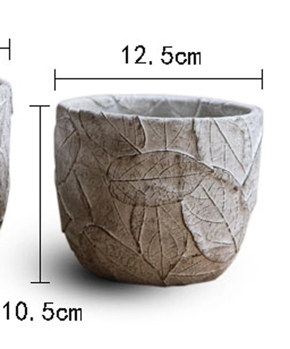 silicone mold for decorative vintage concrete flower pots