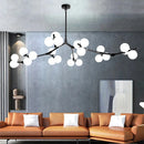 Modern glass chandelier for elegant interior decor