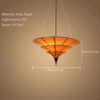 Buddhist mood pendant light for wabi sabi Asian decor