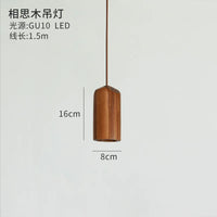Japanese style wooden pendant light for interior decoration