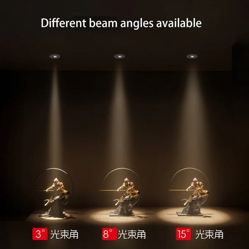 Ultra-slim recessed LED spotlight for ambient lighting - vue 5 sur 9