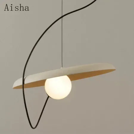 Nordic design wrought iron decorative pendant light - vue 6 sur 9
