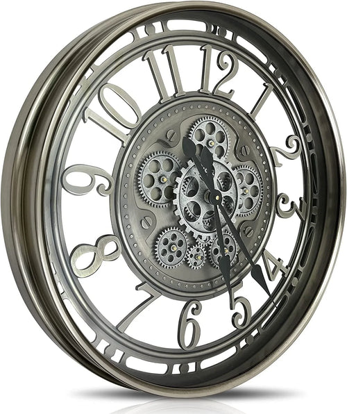 metal mobile wall clock stylish and durable interior decoration