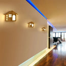 Modern creative wooden wall light for children
