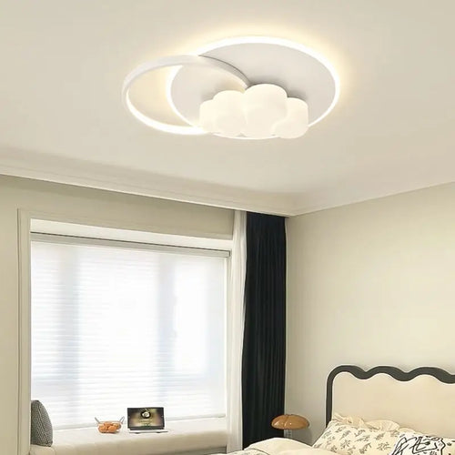 Minimalist ceiling light with hanging bubble and cloud chandelier - vue 6 sur 13