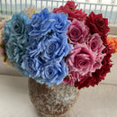Artificial silk rose for decoration and wedding photography