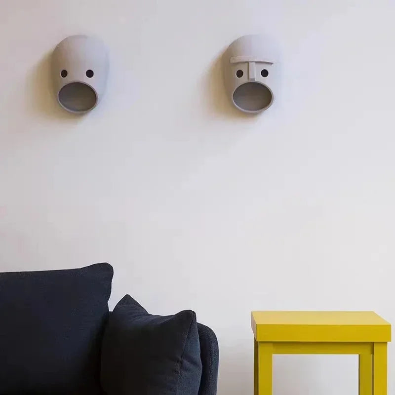 Modern Dutch designer resin wall light with LED illumination