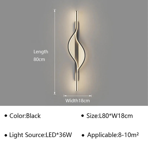 Modern LED wall light for contemporary interior decor - vue 12 sur 15