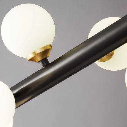 Nordic brass pendant light with adjustable cord - vue 6 sur 8