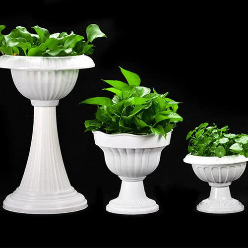 Roman plastic flower pot retro romantic style for events - vue 2 sur 13