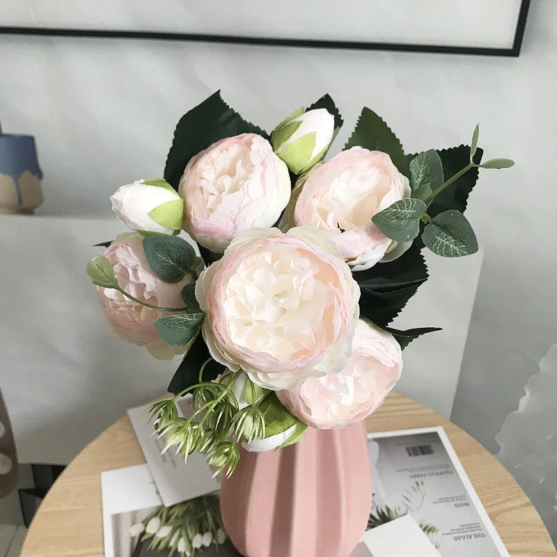 Small artificial flower bouquet for spring decoration and weddings