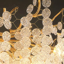 Elegant European style gold crystal chandelier for refined interior decor