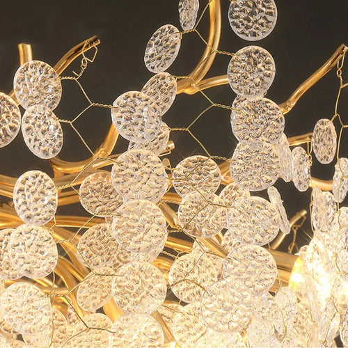 Elegant European style gold crystal chandelier for refined interior decor - vue 7 sur 13