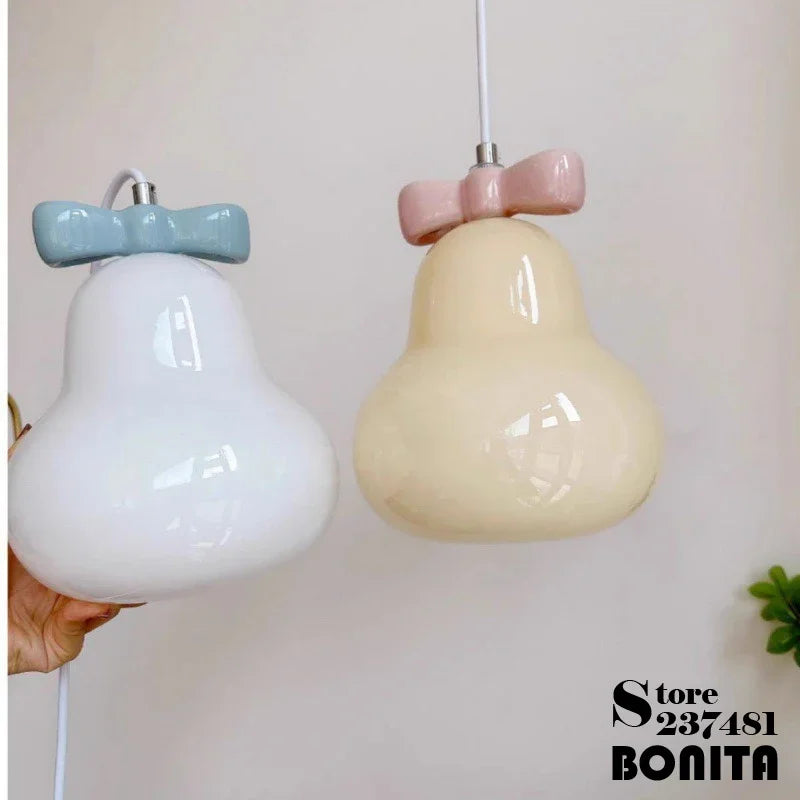Bow tie wall light for children's decor