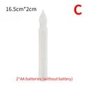 set of flameless flickering LED candles for Christmas decoration