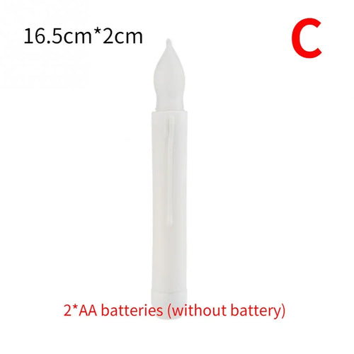 set of flameless flickering LED candles for Christmas decoration