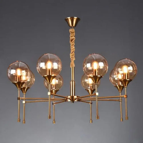 Modern nordic chandelier with elegant design for ambient lighting - vue 7 sur 15