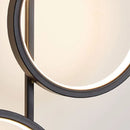 Minimalist Nordic wall light with 3 metal rings art deco indoor
