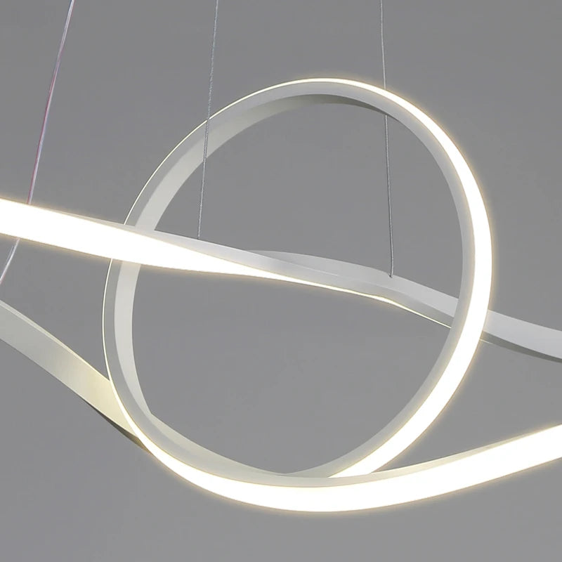 Modern minimalist chandelier for elegant interior lighting - vue 5 sur 11