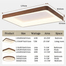 LED ceiling lights with wood effect, round, rectangle, square