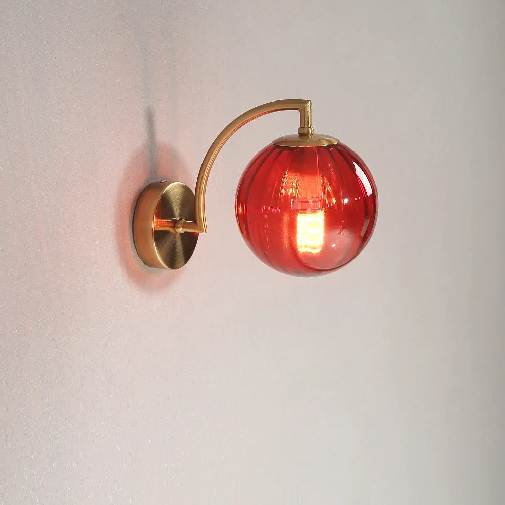 Nordic glass LED wall light - vue 9 sur 12