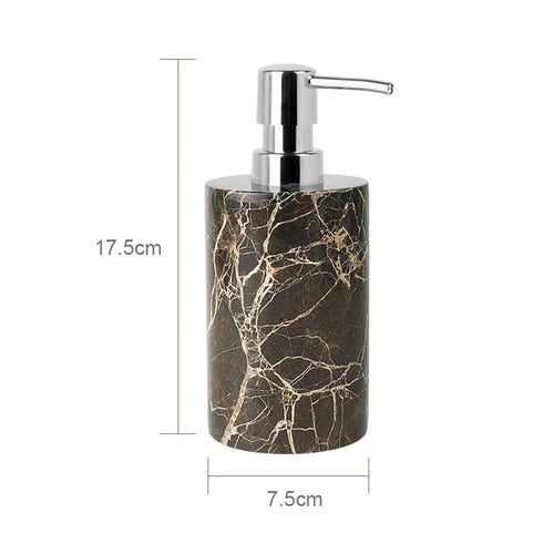 natural marble bathroom accessories luxury set - vue 17 sur 27