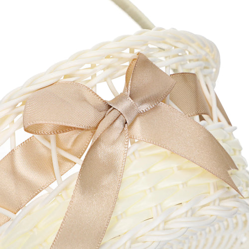 handwoven flower basket for wedding and decoration - vue 7 sur 7