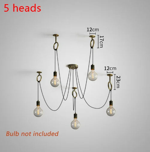 Retro wall light american country style creative industrial design - vue 9 sur 11