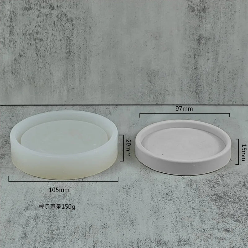 Silicone moulds for Nordic concrete flower pots and home decor - vue 8 sur 9