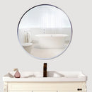 modern round mirror with aluminum frame for wall decoration