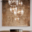 Clear glass pendant light for modern decorative lighting