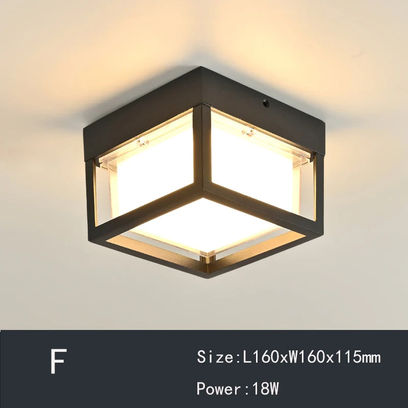 Modern waterproof ceiling light for elegant and stylish interior decor - vue 4 sur 8