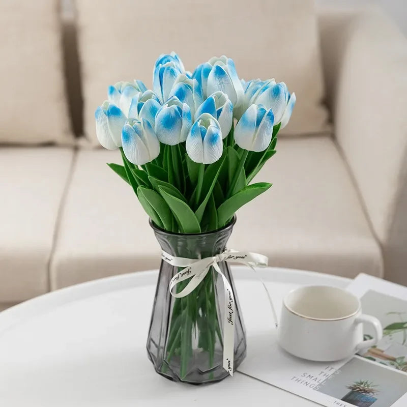 Luxury artificial tulip bouquet for interior decoration and weddings