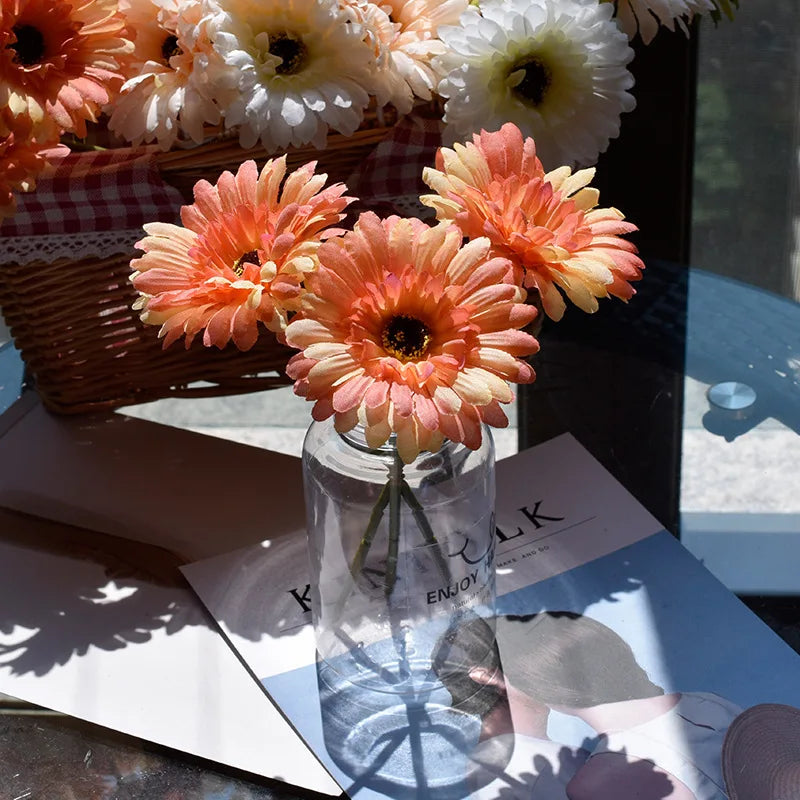 Artificial gerbera flowers for party and wedding decoration