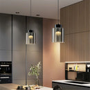 Trendy bottle-shaped LED chandelier for modern interiors