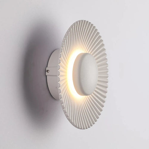 Modern disc-shaped LED wall light for hotel and restaurant - vue 7 sur 11